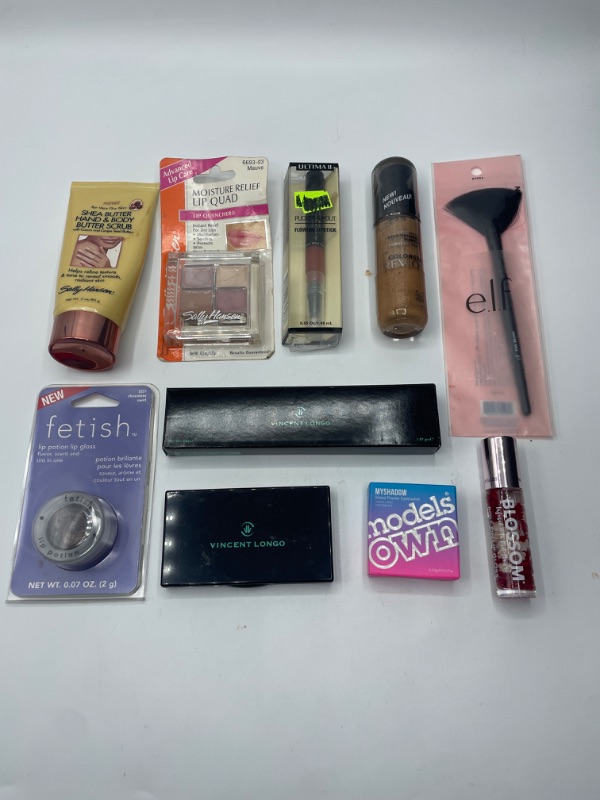 Photo 1 of Miscellaneous Variety Brand Name Cosmetics Including (E.L.F, Vincent Longo, Revlon, Fetish, Maybelline) And Discontinued Items