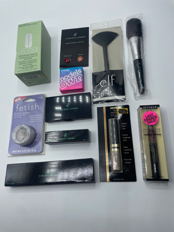 Photo 2 of Miscellaneous Variety Brand Name Cosmetics Including (E.L.F, Vincent Longo, Revlon, Clinique, Maybelline) And Discontinued Items