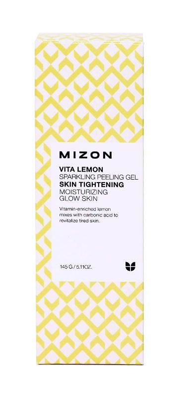 Photo 2 of MIZON Vita Lemon Peeling Gel, Lemon Peel Oil and Sparkling Water, Skin Tightening, Moisturizing, Skin Vitality, Removes Dead Skin Cells (150g/ 5.3 Oz)