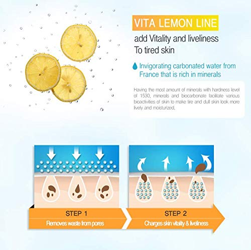 Photo 4 of MIZON Vita Lemon Peeling Gel, Lemon Peel Oil and Sparkling Water, Skin Tightening, Moisturizing, Skin Vitality, Removes Dead Skin Cells (150g/ 5.3 Oz)