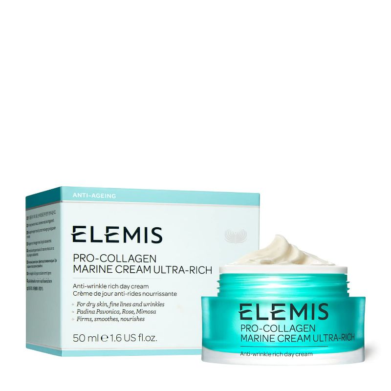 Photo 3 of ELEMIS Pro-Collagen Marine Cream Ultra-Rich | Intensely Hydrating Daily Anti-Wrinkle Moisturizer Firms, Smoothes, and Nourishes Dry Skin | 50 mL