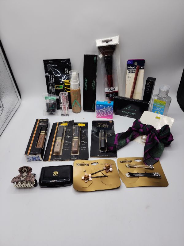 Photo 1 of Miscellaneous Variety Brand Name Cosmetics Including (( Models Own, Revlon, Vincent Longo, Maybelline, Blossom,Wella, Haus,Posh)  Including Discontinued Makeup Products