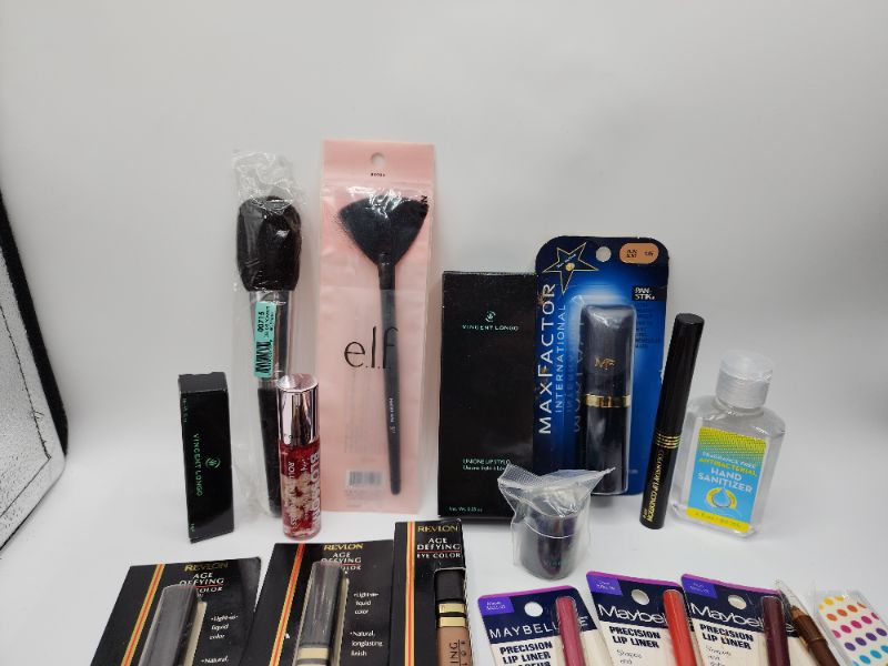 Photo 3 of Miscellaneous Variety Brand Name Cosmetics Including (( Maxfactor, Elf, Revlon, Fetish, Sally Hansen, Maybelline, Blossom, Vincent Longo))  Including Discontinued Makeup Products