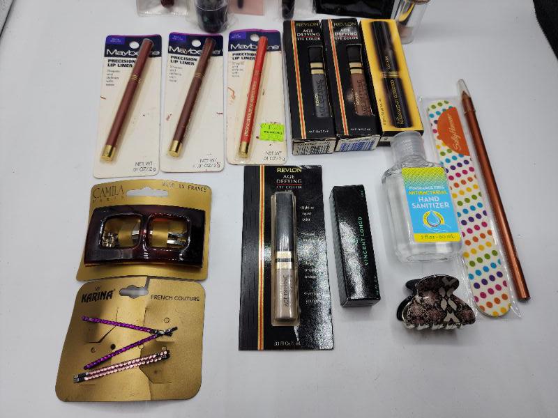 Photo 3 of Miscellaneous Variety Brand Name Cosmetics Including (( Wella, Elf, Revlon, Posh,  Sally Hansen, Maybelline, Jordana, Vincent Longo))  Including Discontinued Makeup Products