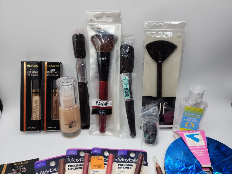 Photo 3 of Miscellaneous Variety Brand Name Cosmetics Including (( ItStyle, Elf, Revlon, Sally Hansen, Maybelline, Jordana, Vincent Longo))  Including Discontinued Makeup Products