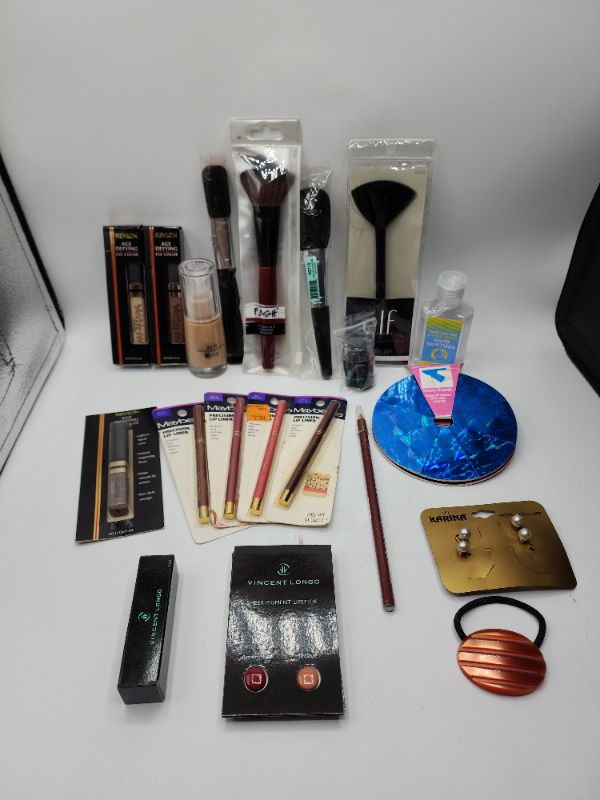 Photo 1 of Miscellaneous Variety Brand Name Cosmetics Including (( ItStyle, Elf, Revlon, Sally Hansen, Maybelline, Jordana, Vincent Longo))  Including Discontinued Makeup Products