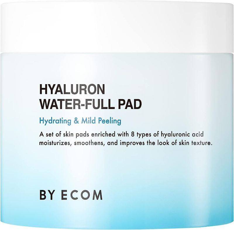 Photo 1 of [BY ECOM] Hyaluron Water-Full Pad 60 Pads | Daily Toner Pads, Facial Peeling Pads, Resurfacing & Moisturizing, K-Beauty