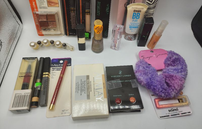 Photo 3 of Miscellaneous Variety Brand Name Cosmetics Including (( Almay, Maybelline, Sally Hansen, Revlon, Elf, Vincent Longo, Blossom, Ultima II)) Including Discontinued Makeup Products