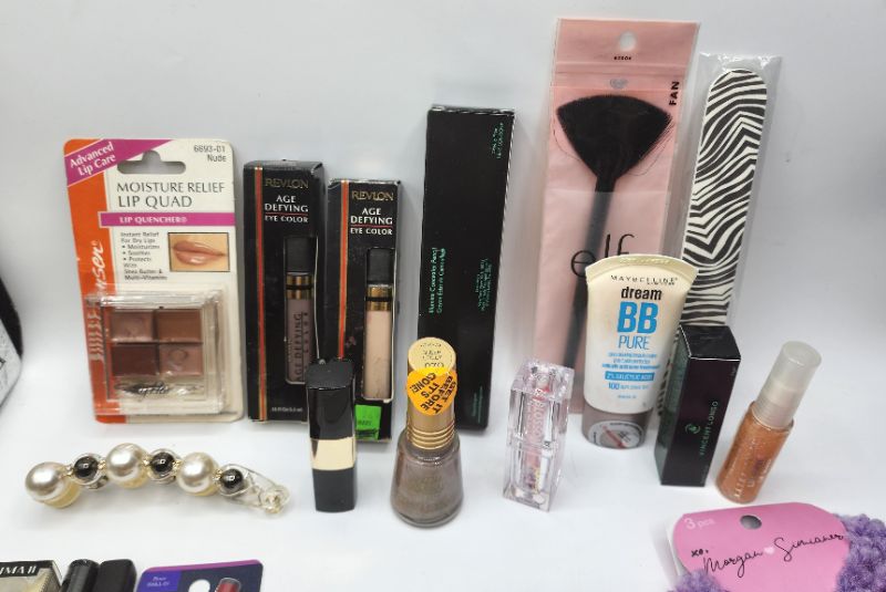 Photo 2 of Miscellaneous Variety Brand Name Cosmetics Including (( Almay, Maybelline, Sally Hansen, Revlon, Elf, Vincent Longo, Blossom, Ultima II)) Including Discontinued Makeup Products