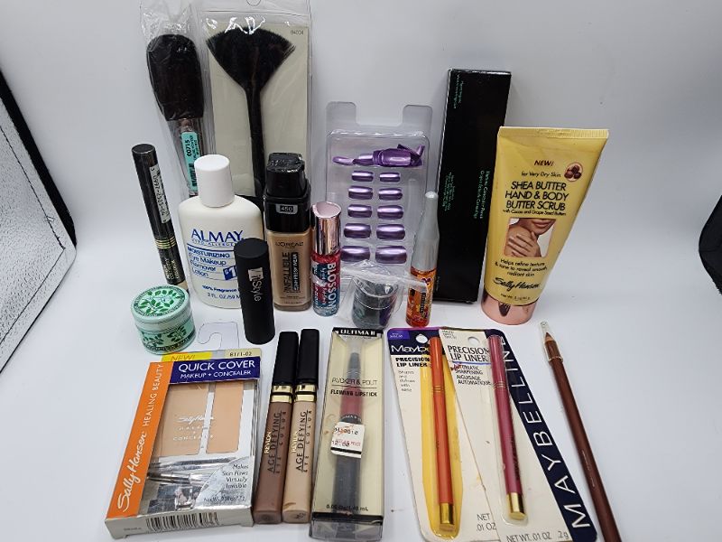 Photo 1 of Miscellaneous Variety Brand Name Cosmetics Including ((Almay, Maybelline, Revlon, Elf, Vincent Longo, Blossom, Ultima II, Loreal,  Avon, It Style, Jordana)) Including Discontinued Makeup Products
