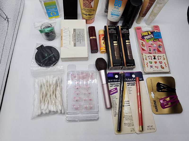 Photo 2 of Miscellaneous Variety Brand Name Cosmetics Including (( NYC, Vincent Longo, Shania Starlight, Sally Hansen, Revlon, DuraColur, Miss Spa, Maybelline, Blossom))  Including Discontinued Makeup Products