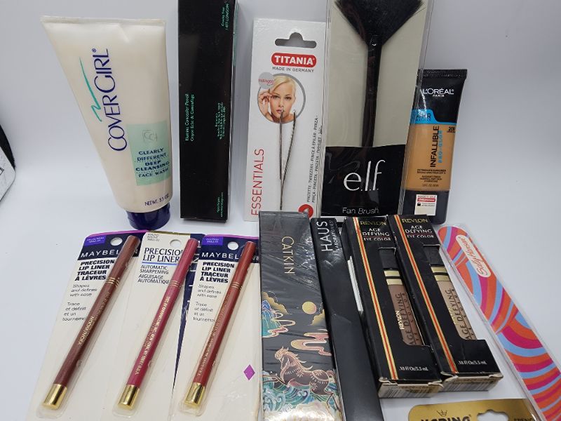 Photo 3 of Miscellaneous Variety Brand Name Cosmetics Including (( Catkin, Vincent Longo, CoverGirl, Sally Hansen, Revlon, Haus, Loreal, Maybelline, Blossom, Fetish, Titania))  Including Discontinued Makeup Products