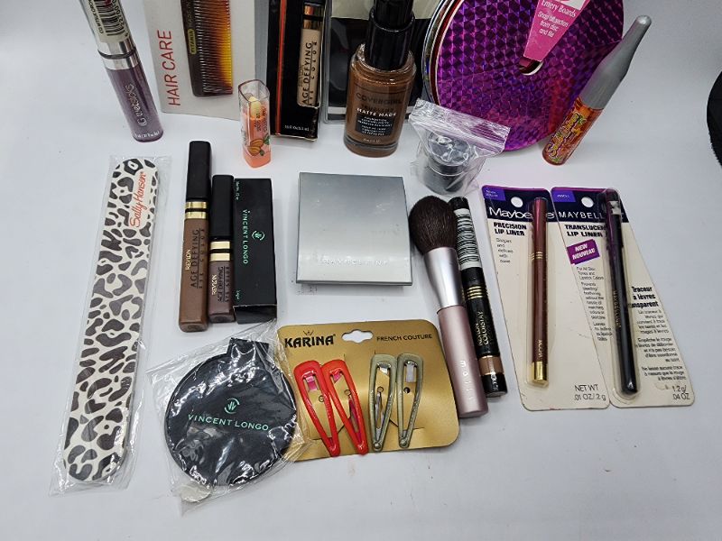 Photo 3 of Miscellaneous Variety Brand Name Cosmetics Including (( Elf, Vincent Longo, Sally Hansen, Revlon, Maybelline, Mally, CoverGirl, Titania))  Including Discontinued Makeup Products