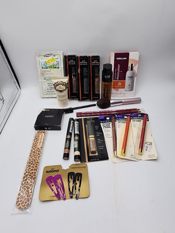 Photo 1 of Miscellaneous Variety Brand Name Cosmetics Including (( Loreal, Kirkland, Cabot, It Style, Revlon, Maybelline, Mally, Jordana, Sally Hanson)) Including Discontinued Makeup Products