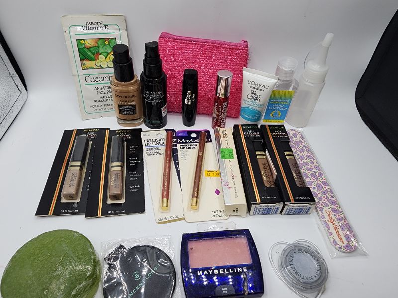 Photo 2 of Miscellaneous Variety Brand Name Cosmetics Including (( Cover Girl, , Cabot, Revlon, Maybelline, Vincent Longo, Sally Hanson, Naturistics, Blossom)) Including Discontinued Makeup Products