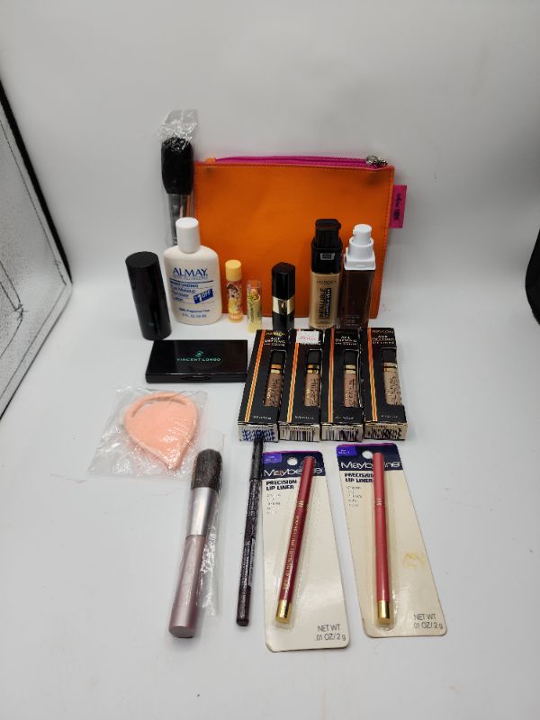 Photo 1 of Miscellaneous Variety Brand Name Cosmetics Including (( Loreal, Almay, Revlon, Maybelline, Vincent Longo, Jordana)) Including Discontinued Makeup Products