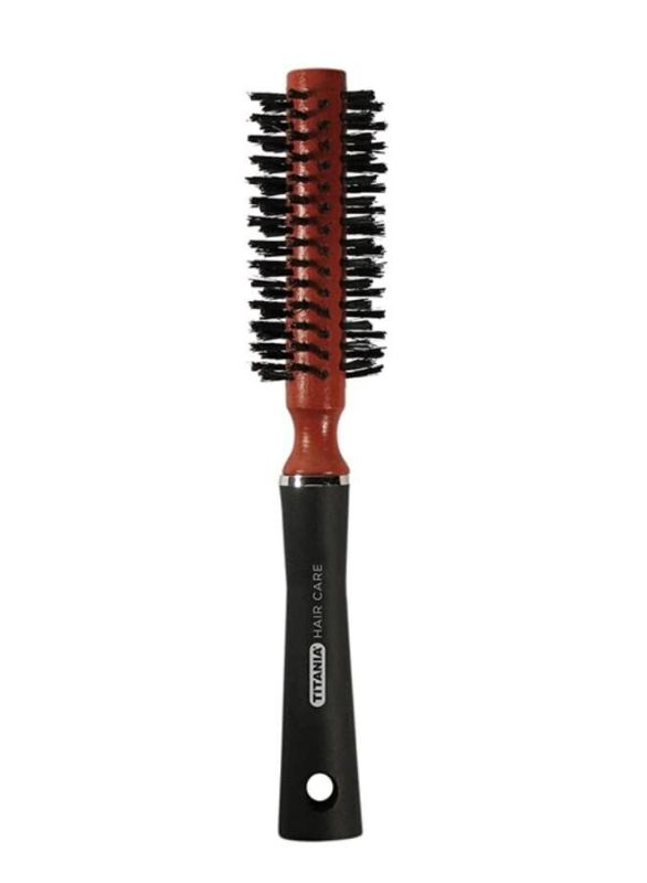 Photo 1 of Round Hair Brush with Rubber Handle, Small, 26x7x4 cm - Titania