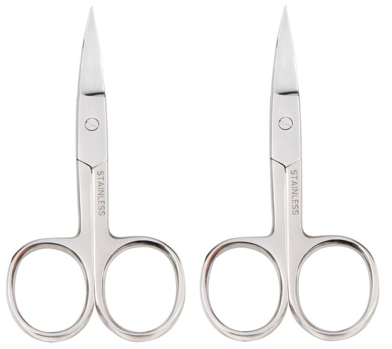 Photo 1 of 2 Pack Titania Nail Scissors, Rustproof