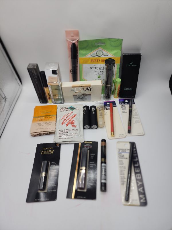 Photo 1 of Miscellaneous Variety Brand Name Cosmetics Including ((Cabot, Elf, Models Own, Burts Bees, Almay, Revlon, Loreal, Vincent Longo, ItStyle, Fruity Jelly)) Including Discontinued Makeup Products