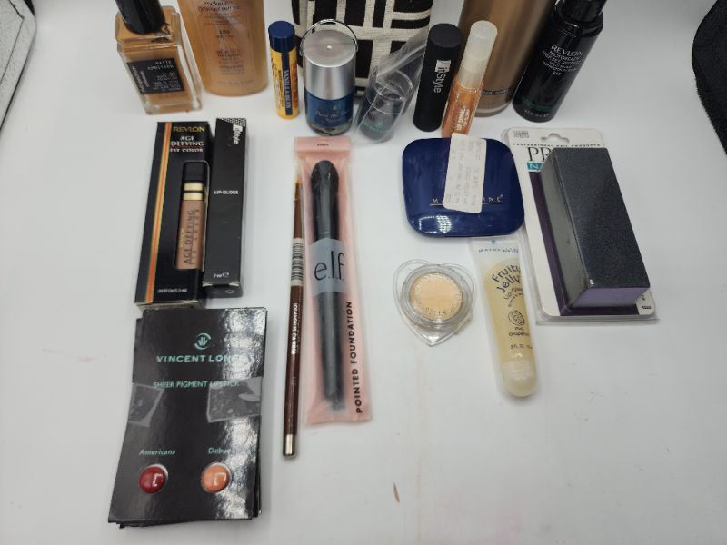 Photo 3 of Miscellaneous Variety Brand Name Cosmetics Including (( Revlon, Wella, Vincent Longo, ItStyle, Maybelline, Elf, Fruity Jelly, Pro, Natureistic, Almay, BurtsBees)) Including Discontinued Makeup Products