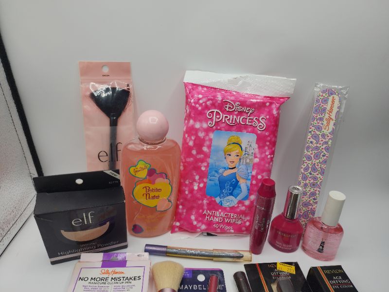 Photo 3 of Miscellaneous Variety Brand Name Cosmetics Including ((Elf, Sally Hansen, Revlon, Maybelline, Fetish, Fruity Jelly))  Including Discontinued Makeup Products