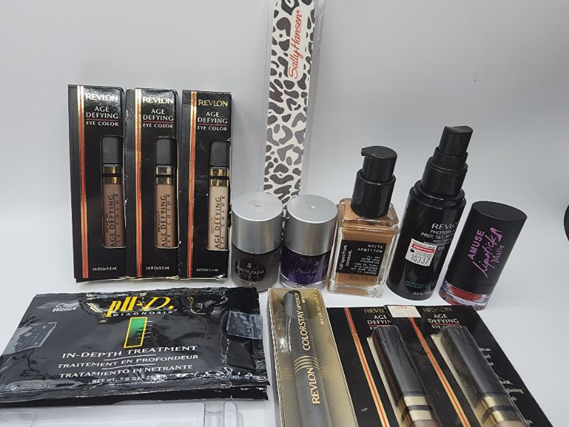 Photo 2 of Miscellaneous Variety Brand Name Cosmetics Including (( Revlon, Sally Hansen, Wella, CoverGirl, Loreal, Amuse)) Including Discontinued Makeup Products