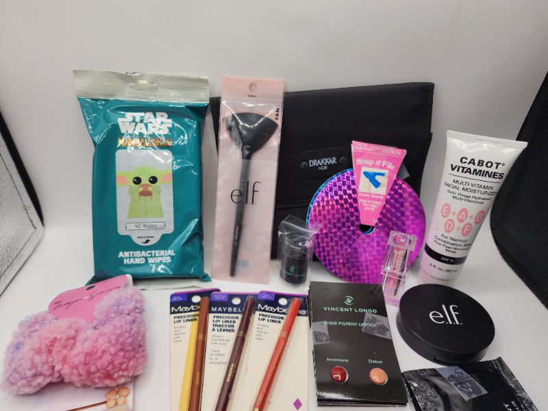 Photo 2 of Miscellaneous Variety Brand Name Cosmetics Including (( Cabbots, Sally Hansen, Elf, Maybelline, Fip Lix, Wella))   Including Discontinued Makeup Products