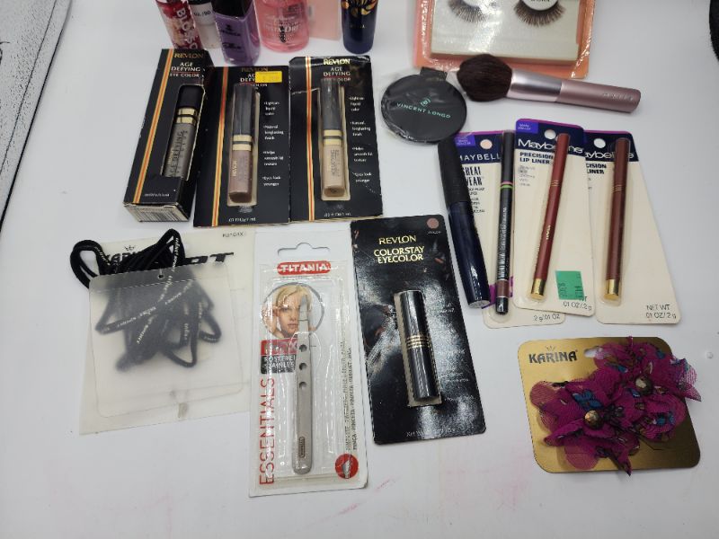 Photo 3 of Miscellaneous Variety Brand Name Cosmetics Including ((Elf, Cabot, Maybelline, Revlon, Titana, Karina, Vincent Longo, Blossom, Mally))  Including Discontinued Makeup Products