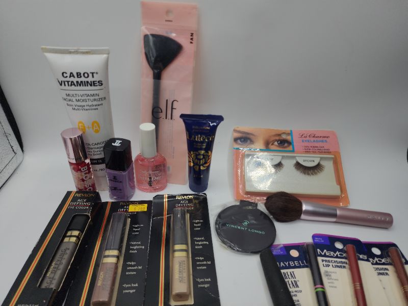 Photo 2 of Miscellaneous Variety Brand Name Cosmetics Including ((Elf, Cabot, Maybelline, Revlon, Titana, Karina, Vincent Longo, Blossom, Mally))  Including Discontinued Makeup Products