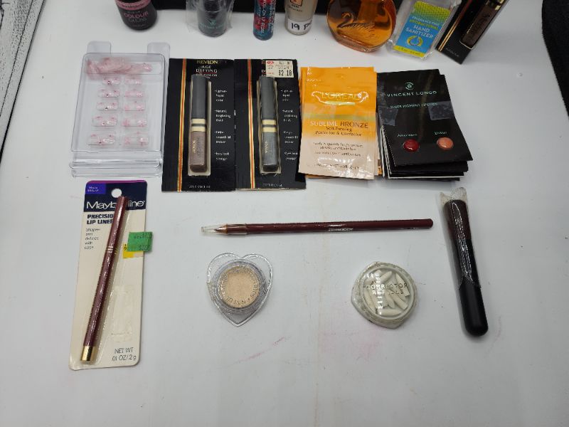 Photo 2 of Miscellaneous Variety Brand Name Cosmetics Including (( Sally Hansen, Elf, Revlon, Blossom, Gel, Vincent Longo, Maybelline, Natureistic)) Including Discontinued Makeup Products