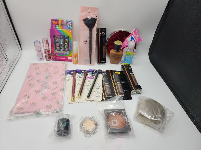 Photo 1 of Miscellaneous Variety Brand Name Cosmetics Including (( Elf, Trolls, Maybelline, Revlon, Blossom, Sally Hansen, Vincent Longo)) Including Discontinued Makeup Products