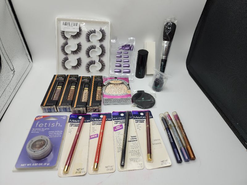 Photo 1 of Miscellaneous Variety Brand Name Cosmetics Including ((Revlon, Maybelline, Fethish, Vincent Longo, Physcians Formula)) Including Discontinued Makeup Products