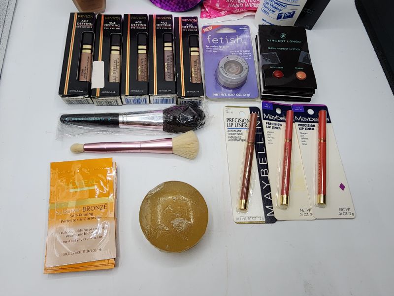 Photo 3 of Miscellaneous Variety Brand Name Cosmetics Including (( Almay, Revlon, MAybelline, Loreal, Mally, Vincent Longo, Fetish, Sally Hansen)) Including Discontinued Makeup Products