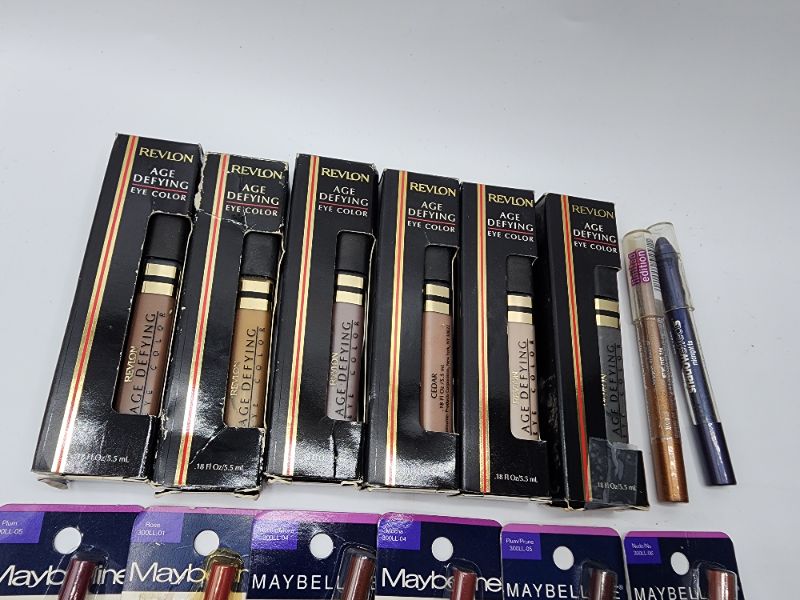 Photo 1 of Variety Color Pack Including Discontinued Makeup Products By Maybelline & Revlon 