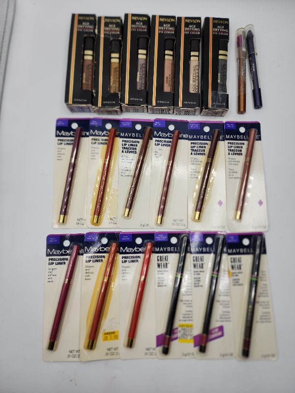 Photo 1 of Variety Color Pack Including Discontinued Makeup Products By Maybelline & Revlon 