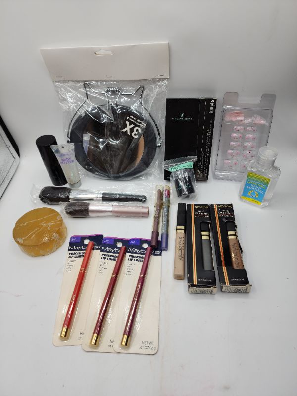 Photo 1 of Miscellaneous Variety Brand Name Cosmetics Including (( Body Glitter, Maybelline, Vincent Longo, ItStyle, Revlon)) Including Discontinued Makeup Products