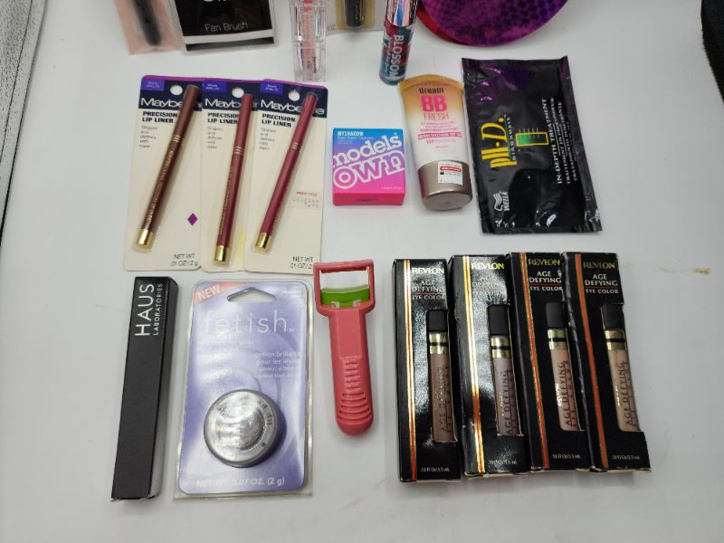 Photo 3 of Miscellaneous Variety Brand Name Cosmetics Including (( Sally Hansen, Elf, Fetish,  Loreal, Maybelline, PH-D, Models Own, Revlon, Haus, Blossom)) Including Discontinued Makeup Products