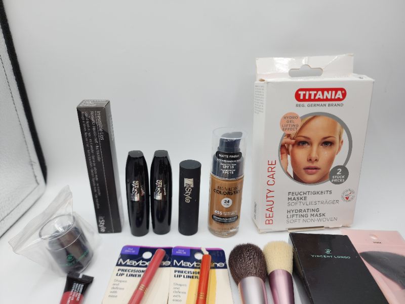 Photo 2 of Miscellaneous Variety Brand Name Cosmetics Including ((Maybelline, Vincent Longo, ItStyle, ChapStick, Revlon, Elf, Mally, Titania)) Including Discontinued Makeup Products