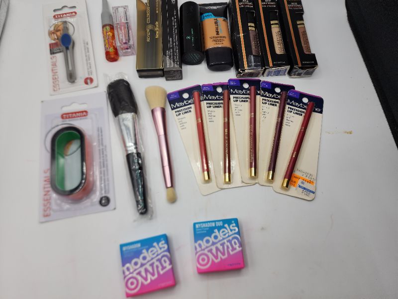 Photo 3 of Miscellaneous Variety Brand Name Cosmetics Including (( Mally, Models Own, Blossom, Maybelline, Vincent Longo, Titania, Revlon)) Including Discontinued Makeup Products