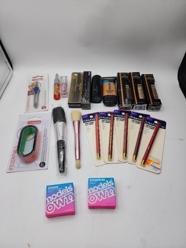 Photo 1 of Miscellaneous Variety Brand Name Cosmetics Including (( Mally, Models Own, Blossom, Maybelline, Vincent Longo, Titania, Revlon)) Including Discontinued Makeup Products