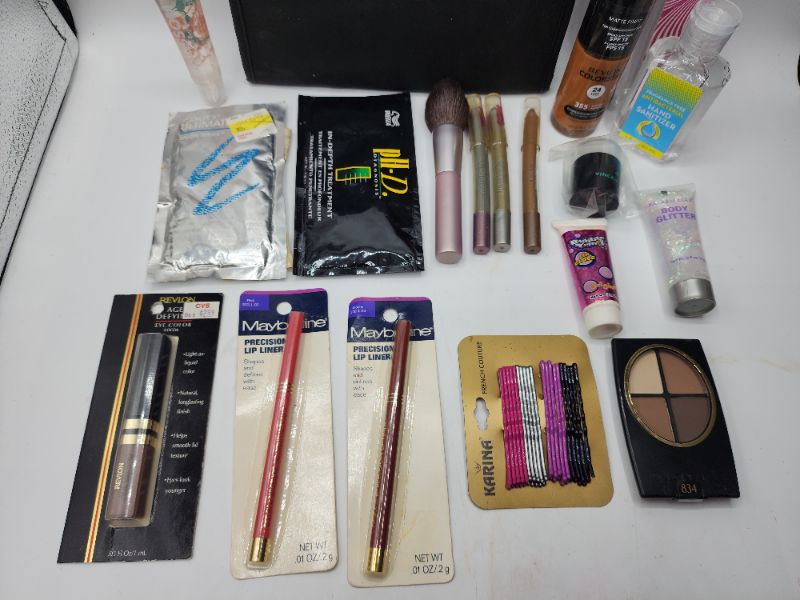 Photo 3 of Miscellaneous Variety Brand Name Cosmetics Including (( Sally Hansen, PH-D, Mally, Body Glitter, Maybelline, Vincent Longo, Bubble Yum, Revlon, Drakkar)) Including Discontinued Makeup Products