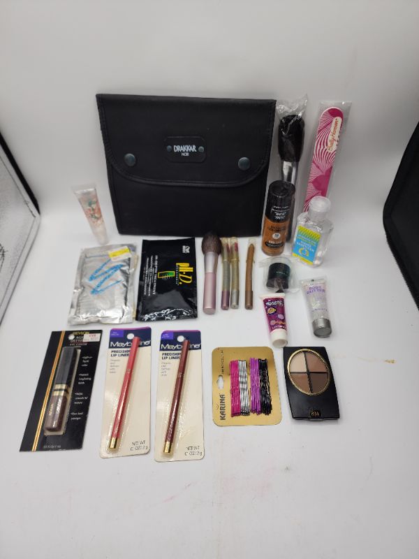 Photo 1 of Miscellaneous Variety Brand Name Cosmetics Including (( Sally Hansen, PH-D, Mally, Body Glitter, Maybelline, Vincent Longo, Bubble Yum, Revlon, Drakkar)) Including Discontinued Makeup Products