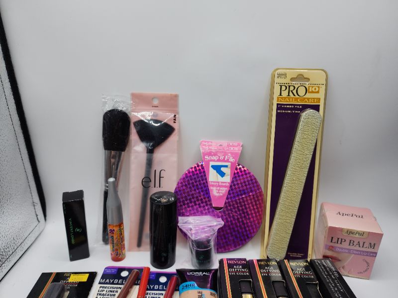 Photo 3 of Miscellaneous Variety Brand Name Cosmetics Including (( Sally Hansen, Pro 10, Naturistics, Maybelline, Vincent Longo, Revlon, Elf)) Including Discontinued Makeup Products