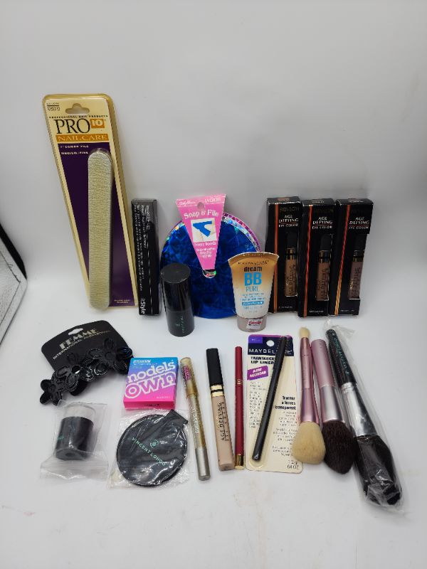 Photo 1 of Miscellaneous Variety Brand Name Cosmetics Including (( Sally Hansen, It Style, Revlon, Models Own , Maybelline, Vincent Longo, Revlon, Mally, Pro10)) Including Discontinued Makeup Products