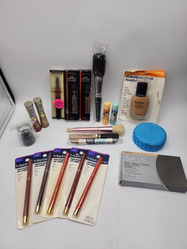 Photo 1 of Miscellaneous Variety Brand Name Cosmetics Including (( Almay, Loreal, Revlon, Maybelline, Sally Hanson, Mally, Ultima II, Lip Smackers, Vincent Longo, Pop Duet)) Including Discontinued Makeup Products