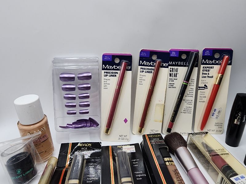 Photo 2 of Miscellaneous Variety Brand Name Cosmetics Including (( Maybelline, Revlon, Lip Smackers, Vincent Longo, Mally, ItStyle, Almay, Ultima II, Cornsilk, Loreal, Nyc)) Including Discontinued Makeup Products
