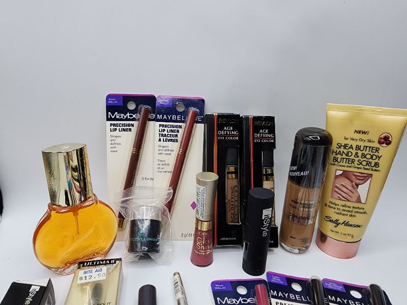 Photo 2 of Miscellaneous Variety Brand Name Cosmetics Including (( Maybelline, Revlon, Mally, Vincent Longo, Ultima II, Loreal, ItStyle, Sally Hanson)) Including Discontinued Makeup Products