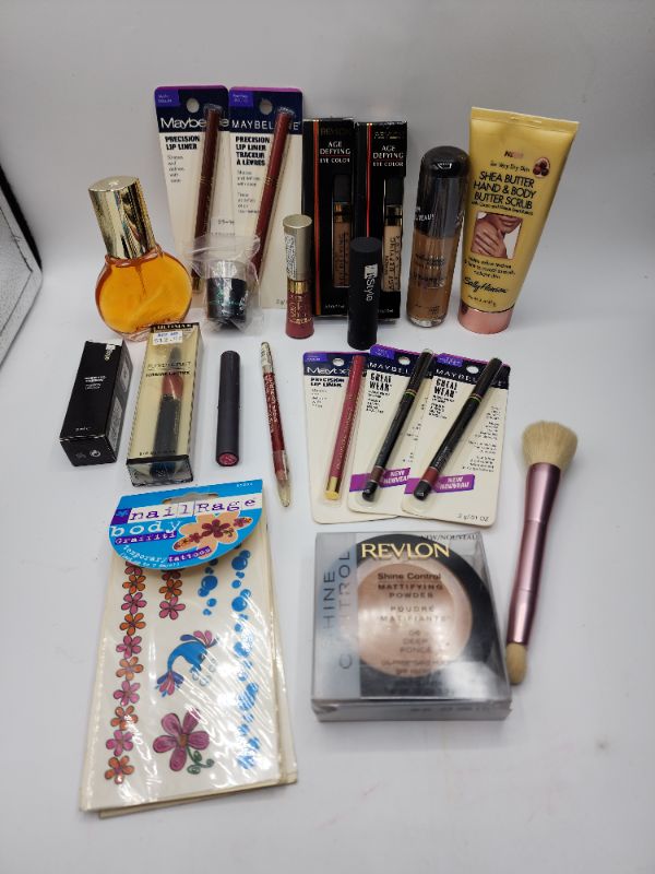 Photo 1 of Miscellaneous Variety Brand Name Cosmetics Including (( Maybelline, Revlon, Mally, Vincent Longo, Ultima II, Loreal, ItStyle, Sally Hanson)) Including Discontinued Makeup Products