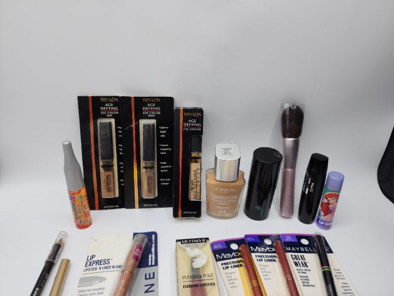 Photo 2 of Miscellaneous Variety Brand Name Cosmetics Including (( Revlon, Maybelline, Naturistic, Loreal, Lip Smackers, ItStyler, Mally, Vincent Longo, Models Own, Cover Girl, Loreal, Ultima II,
  Including Discontinued Makeup Products