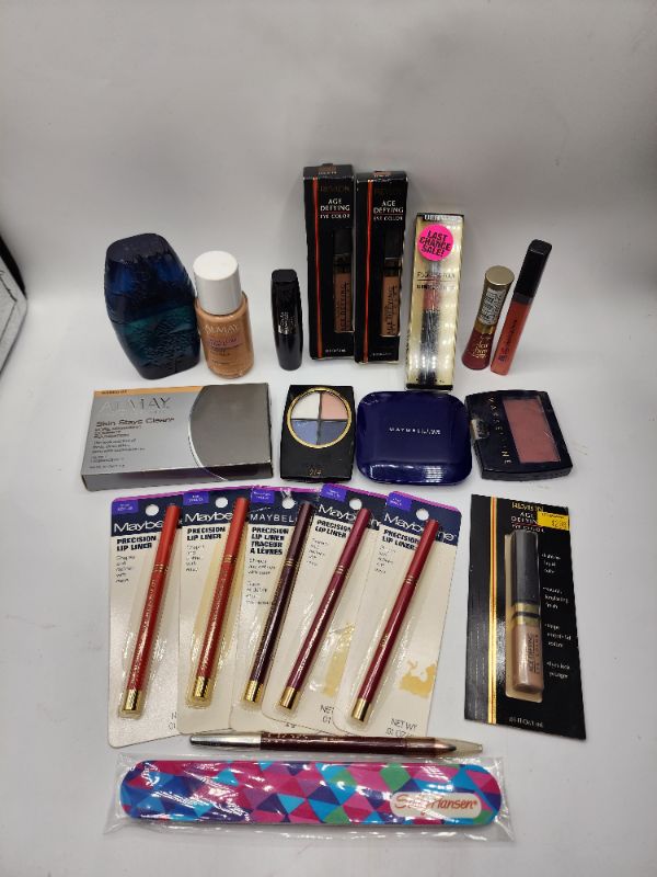 Photo 1 of Miscellaneous Variety Brand Name Cosmetics Including (( Maybelline, Revlon, Almay , Loreal, ItStyle, Ultima II, Vincent Longo, Sally Hansen)) Including Discontinued Makeup Products